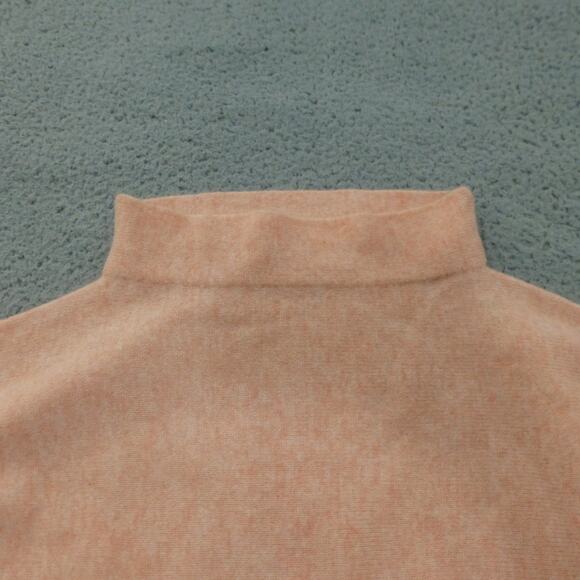 Cashmere Studio Sweater Womens Large Turtleneck Knit 3/4 Sleeve Pink Pullover - Picture 3 of 11